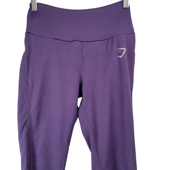 Gymshark Grape Purple Dry Moisture Management Mid Rise Leggings Size S - Picture 3 of 9